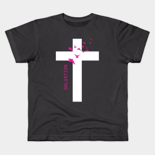 Salvation Cross Christian Christianity Kids T-Shirt